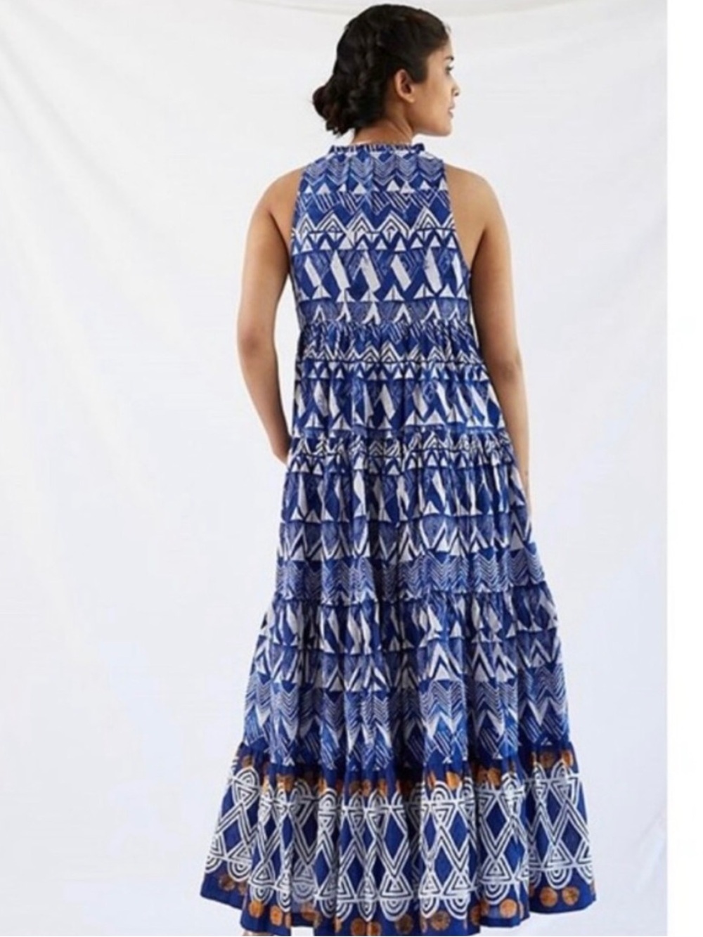 Anthropologie Tiered Abstract Maxi dress - Picture 3 of 7